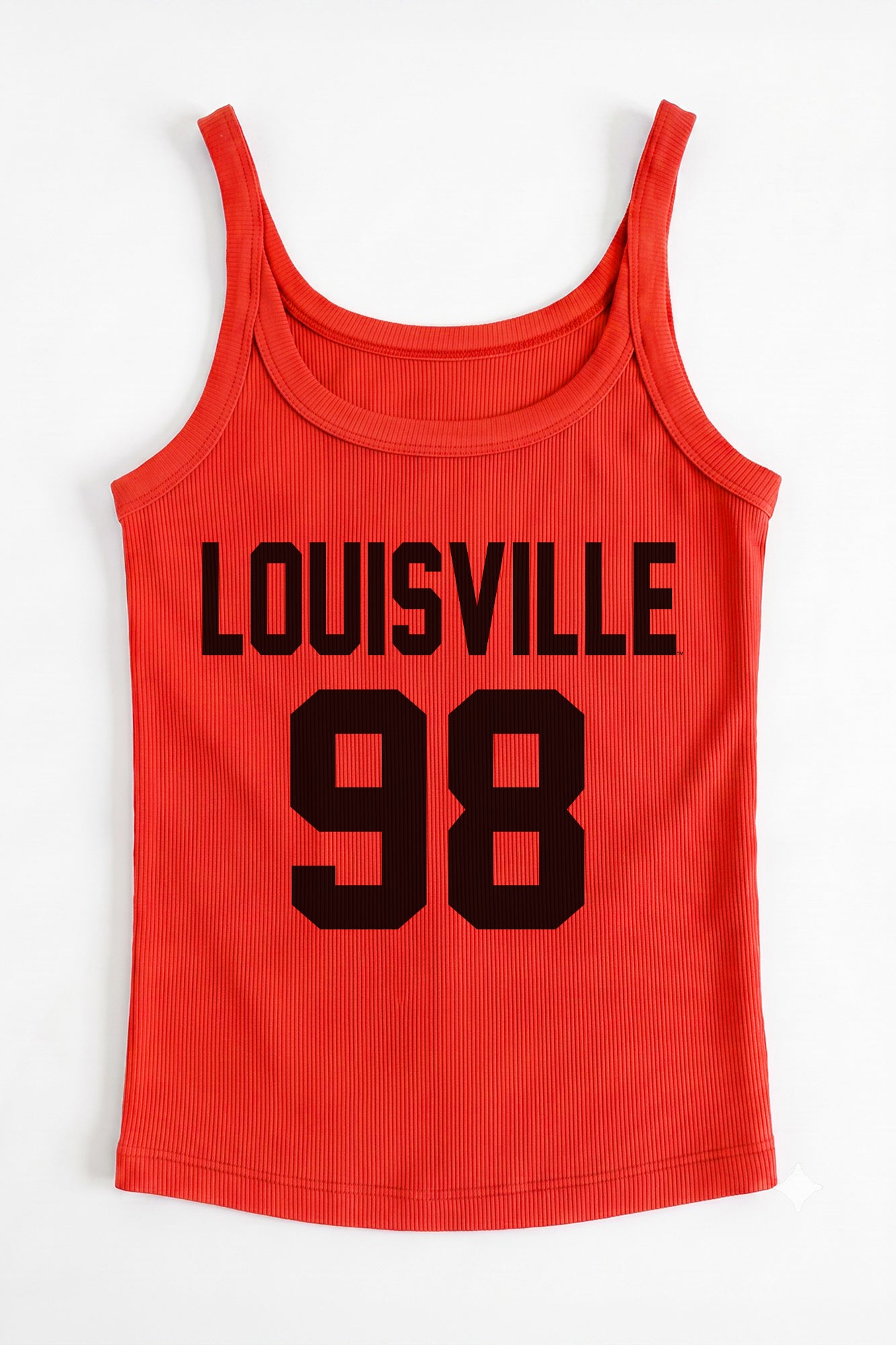 LOUISVILLE CARDINALS ICON ENERGY RIBBED SCOOP NECK TANK