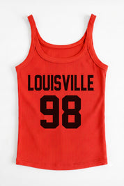 LOUISVILLE CARDINALS ICON ENERGY RIBBED SCOOP NECK TANK