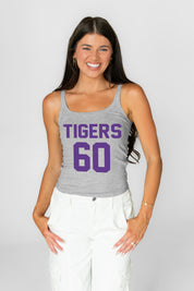 LSU TIGERS ICON ENERGY RIBBED SCOOP NECK TANK