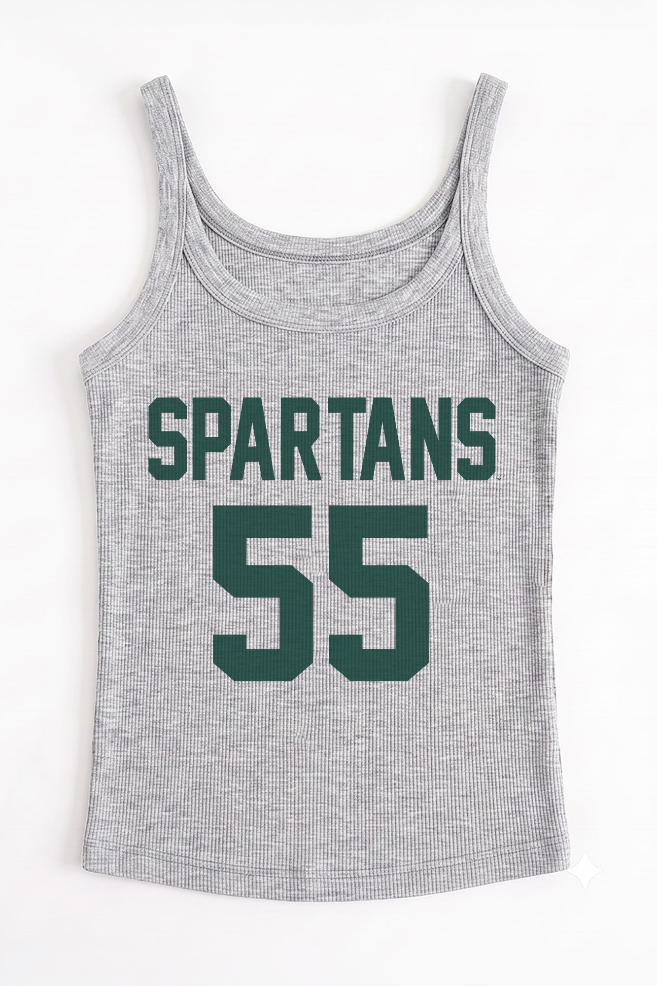 MICHIGAN STATE SPARTANS ICON ENERGY RIBBED SCOOP NECK TANK