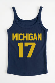 MICHIGAN WOLVERINES ICON ENERGY RIBBED SCOOP NECK TANK