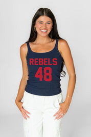 OLE MISS REBELS ICON ENERGY RIBBED SCOOP NECK TANK