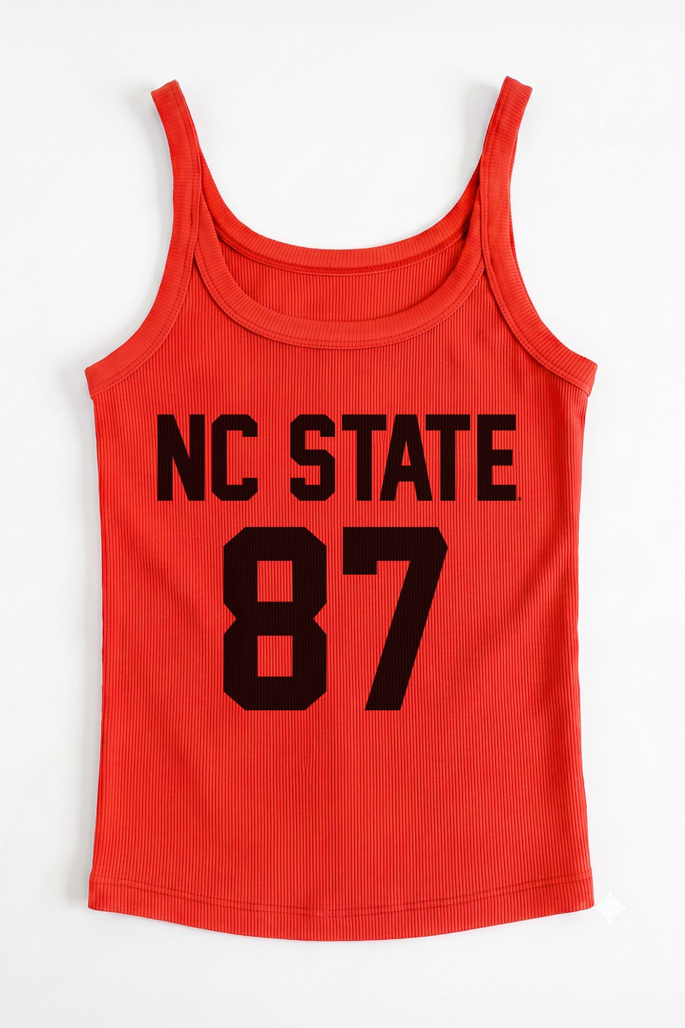 NORTH CAROLINA STATE WOLFPACK ICON ENERGY RIBBED SCOOP NECK TANK