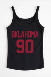 OKLAHOMA SOONERS ICON ENERGY RIBBED SCOOP NECK TANK