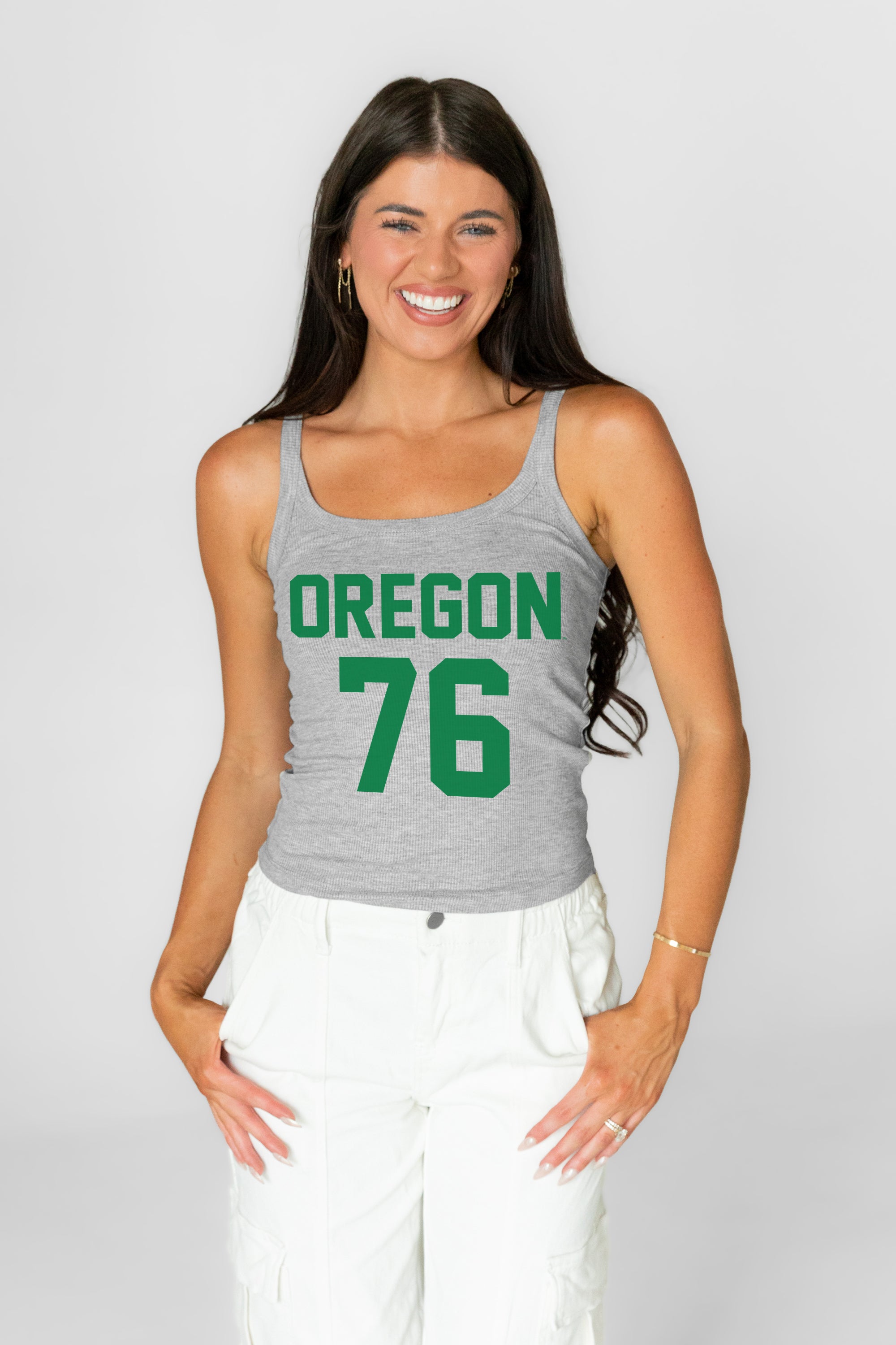 OREGON DUCKS ICON ENERGY RIBBED SCOOP NECK TANK
