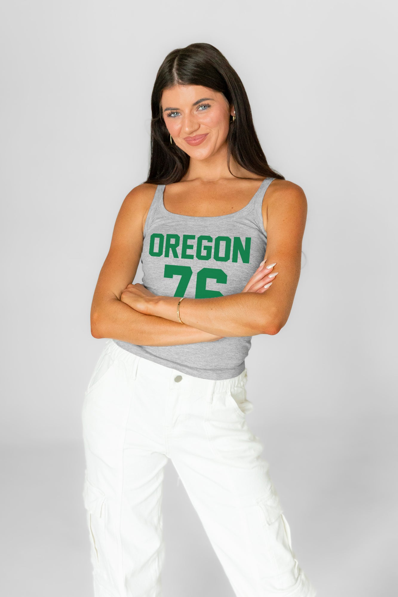 OREGON DUCKS ICON ENERGY RIBBED SCOOP NECK TANK
