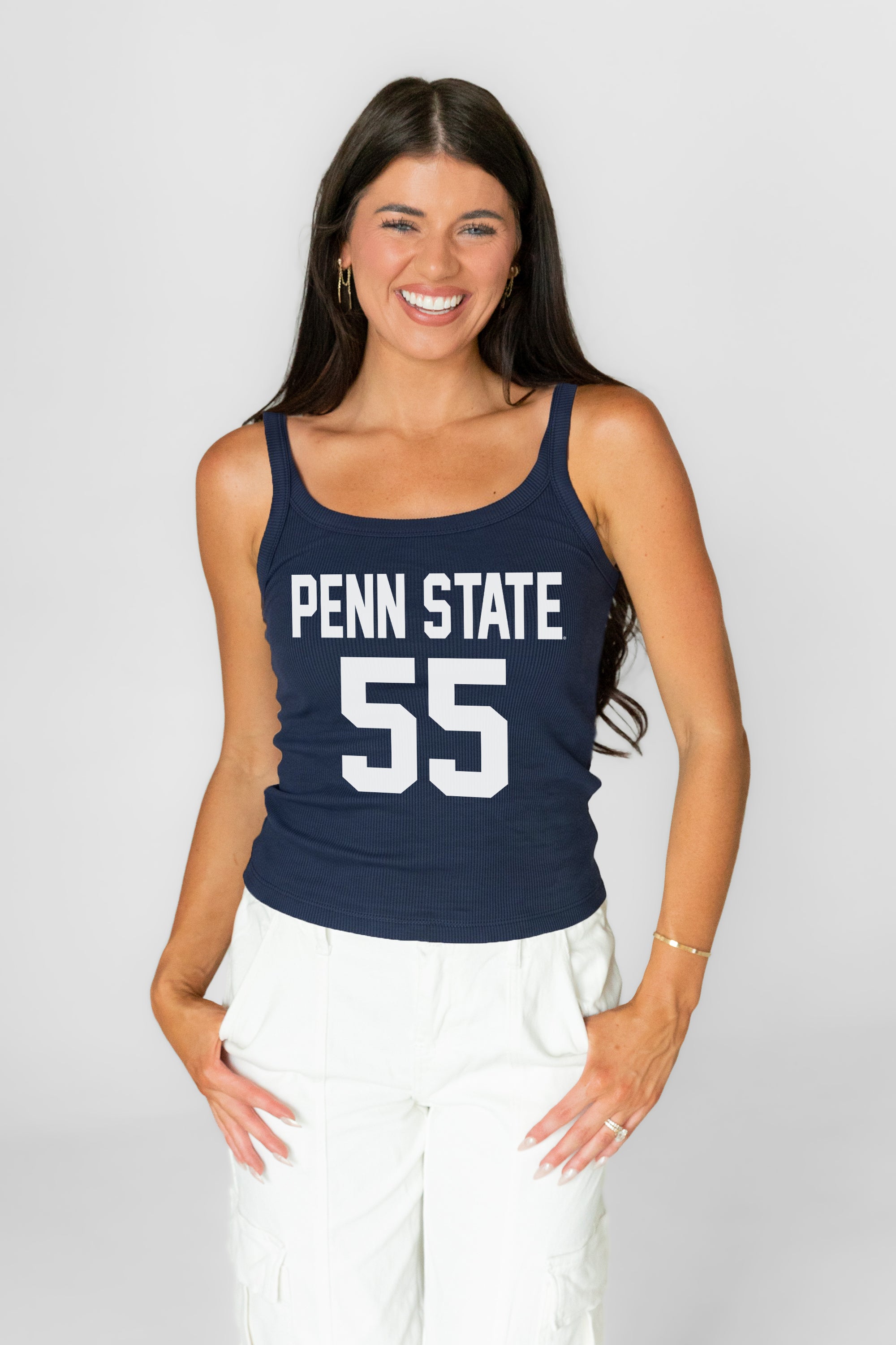 PENN STATE NITTANY LIONS ICON ENERGY RIBBED SCOOP NECK TANK