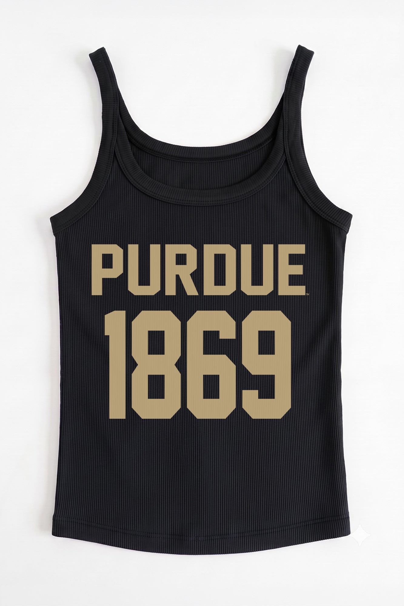PURDUE BOILERMAKERS ICON ENERGY RIBBED SCOOP NECK TANK