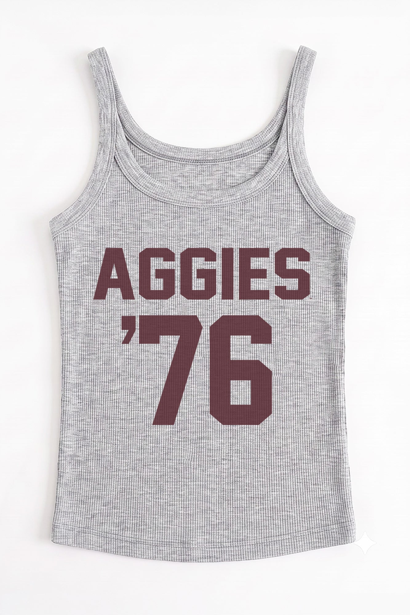 TEXAS A&M AGGIES ICON ENERGY RIBBED SCOOP NECK TANK