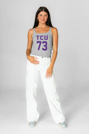 TCU HORNED FROGS ICON ENERGY RIBBED SCOOP NECK TANK
