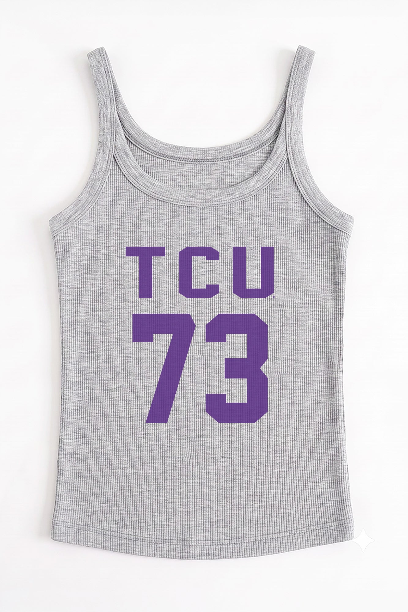 TCU HORNED FROGS ICON ENERGY RIBBED SCOOP NECK TANK