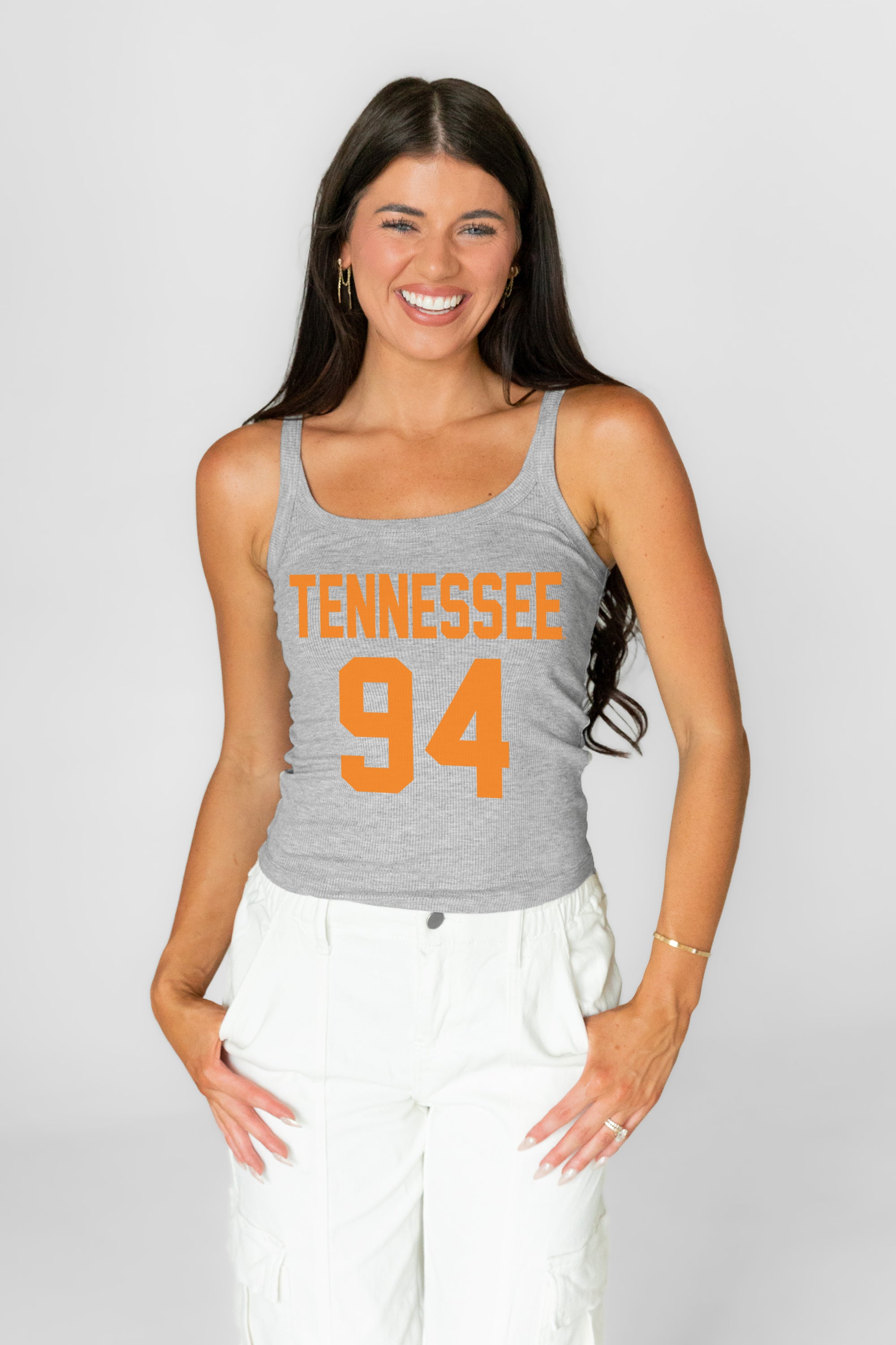 TENNESSEE VOLUNTEERS ICON ENERGY RIBBED SCOOP NECK TANK