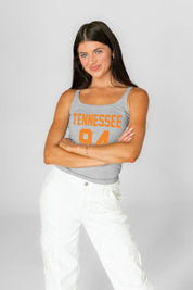 TENNESSEE VOLUNTEERS ICON ENERGY RIBBED SCOOP NECK TANK