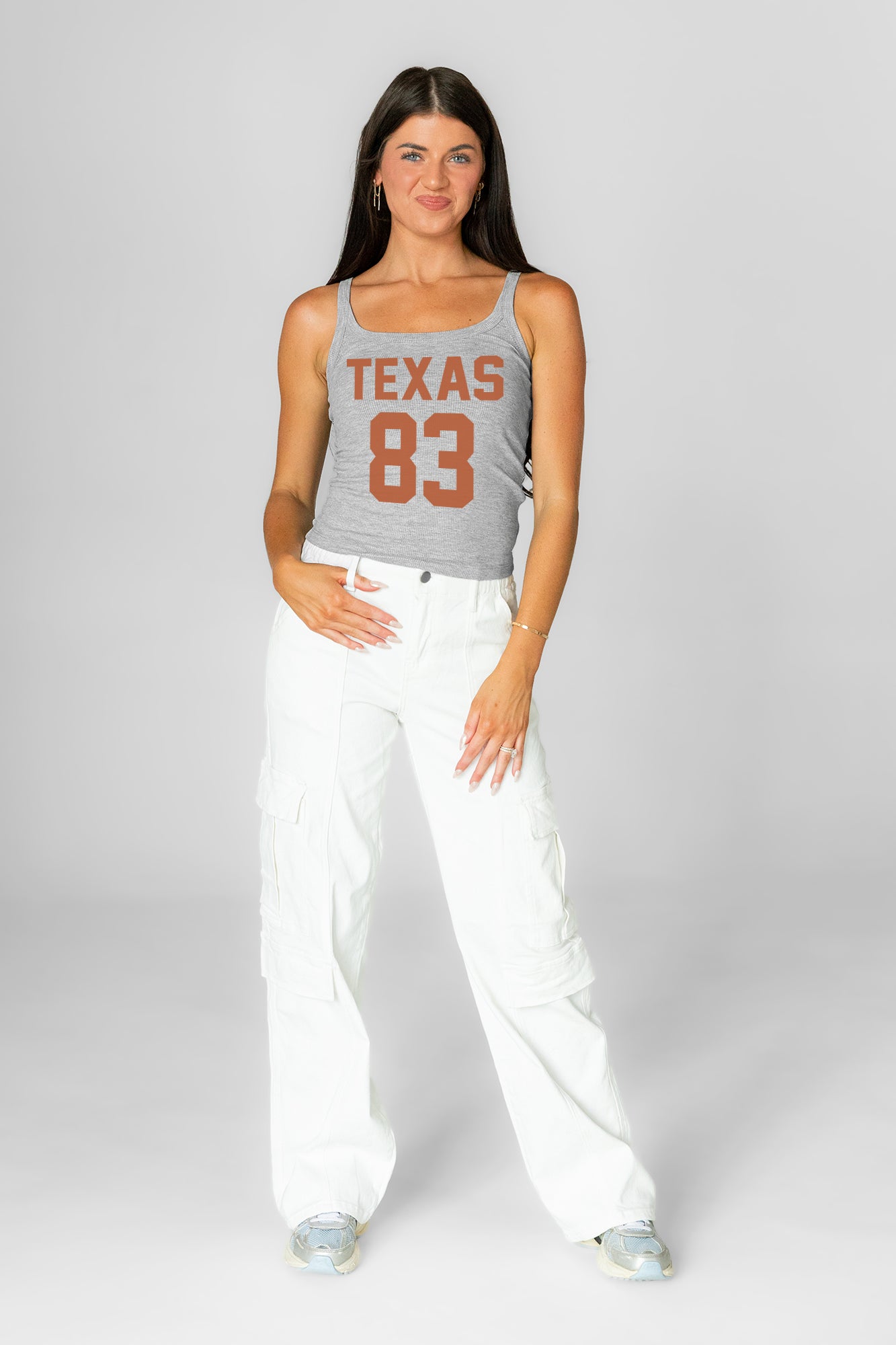 TEXAS LONGHORNS ICON ENERGY RIBBED SCOOP NECK TANK