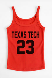TEXAS TECH RED RAIDERS ICON ENERGY RIBBED SCOOP NECK TANK