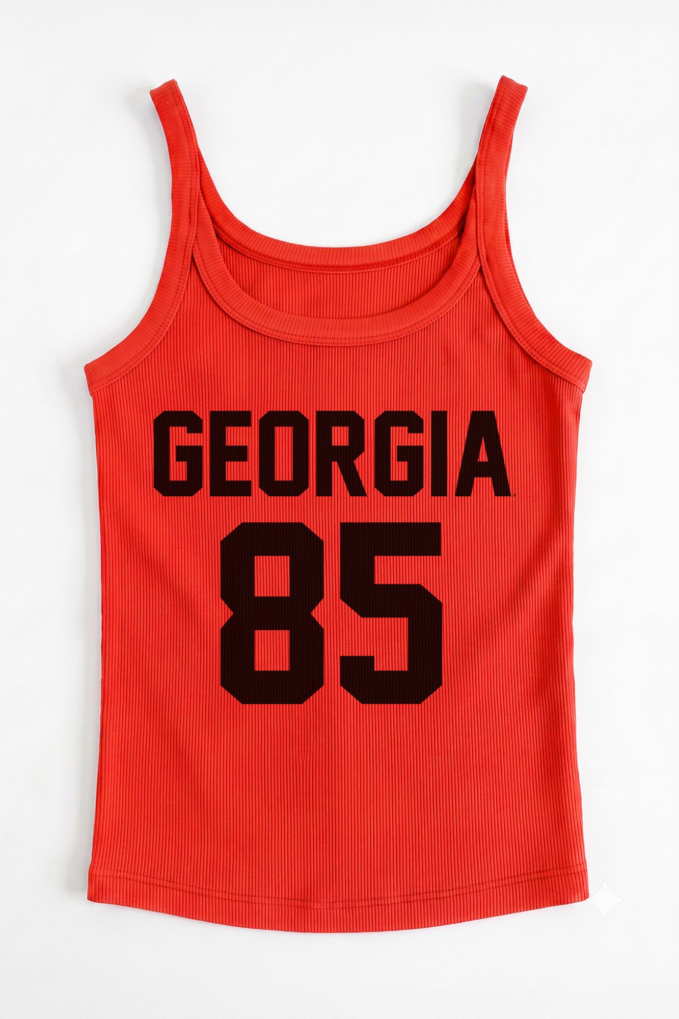 GEORGIA BULLDOGS ICON ENERGY RIBBED SCOOP NECK TANK