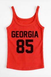 GEORGIA BULLDOGS ICON ENERGY RIBBED SCOOP NECK TANK
