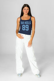 NORTH CAROLINA TAR HEELS ICON ENERGY RIBBED SCOOP NECK TANK