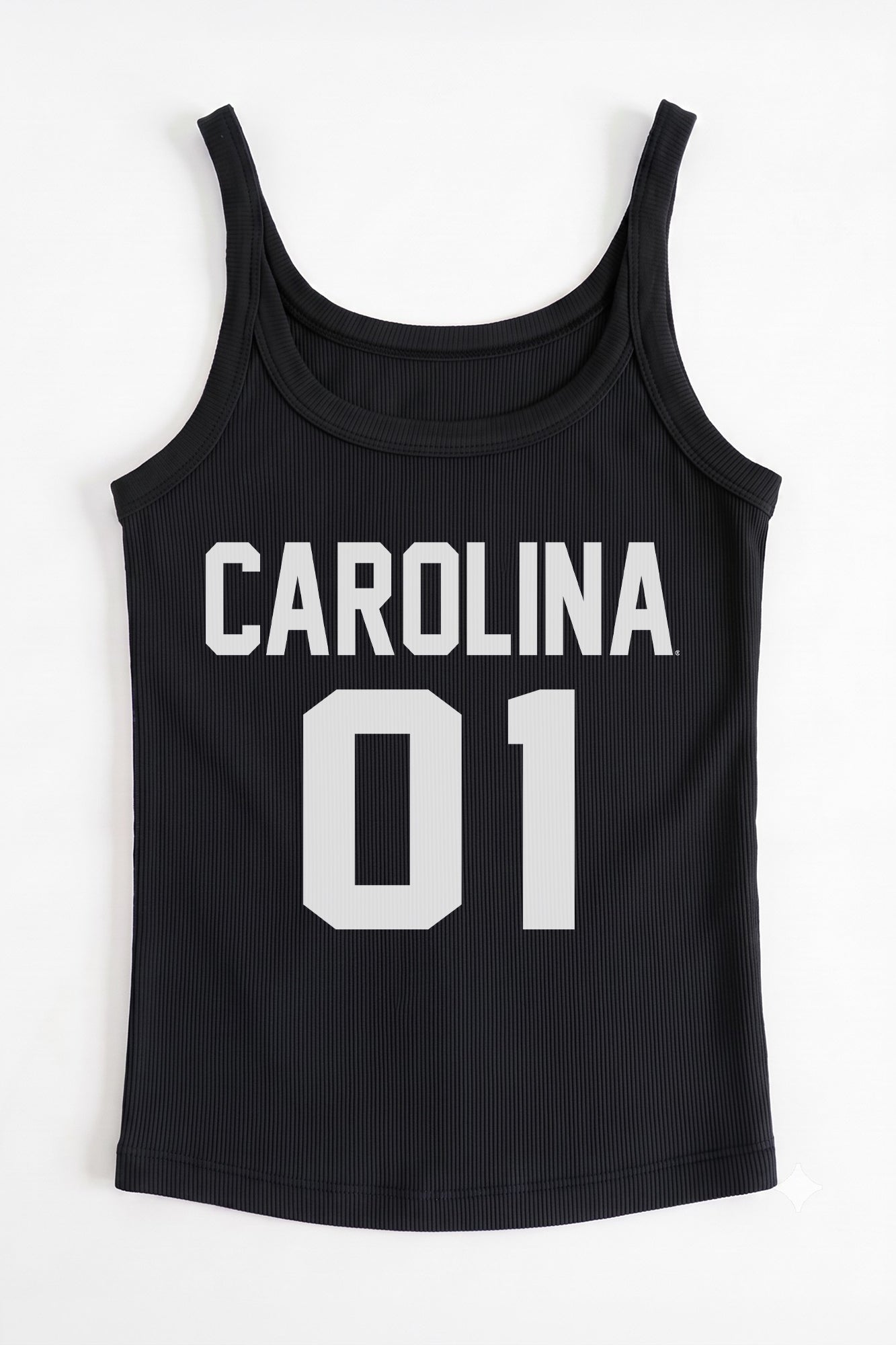 SOUTH CAROLINA GAMECOCKS ICON ENERGY RIBBED SCOOP NECK TANK