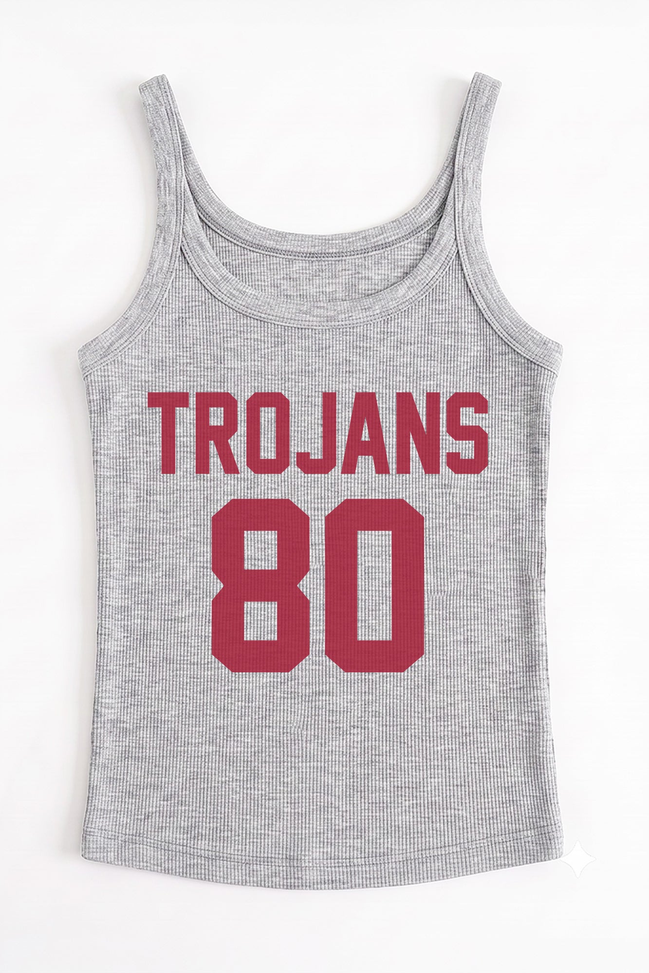 USC TROJANS ICON ENERGY RIBBED SCOOP NECK TANK
