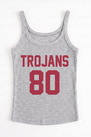 USC TROJANS ICON ENERGY RIBBED SCOOP NECK TANK