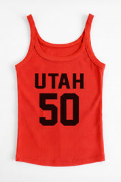 UTAH UTES ICON ENERGY RIBBED SCOOP NECK TANK