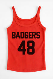 WISCONSIN BADGERS ICON ENERGY RIBBED SCOOP NECK TANK