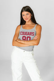 WASHINGTON STATE COUGARS ICON ENERGY RIBBED SCOOP NECK TANK