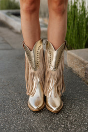 TAKE ME TWO STEPPIN' BOOTS IN GOLD