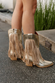 TAKE ME TWO STEPPIN' BOOTS IN GOLD