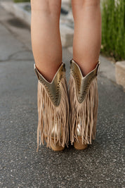 TAKE ME TWO STEPPIN' BOOTS IN GOLD