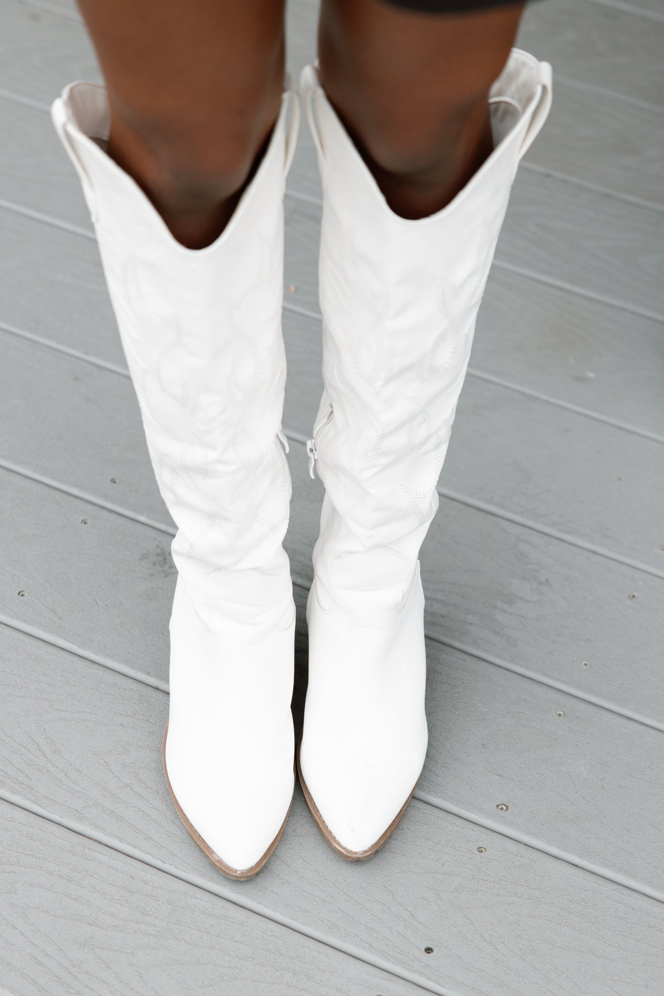 WILD WEST WANDERER BOOTS IN WHITE
