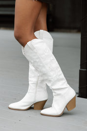 WILD WEST WANDERER BOOTS IN WHITE