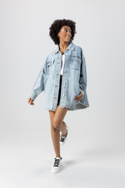 STARRY DREAM DISTREESED DENIM JACKET