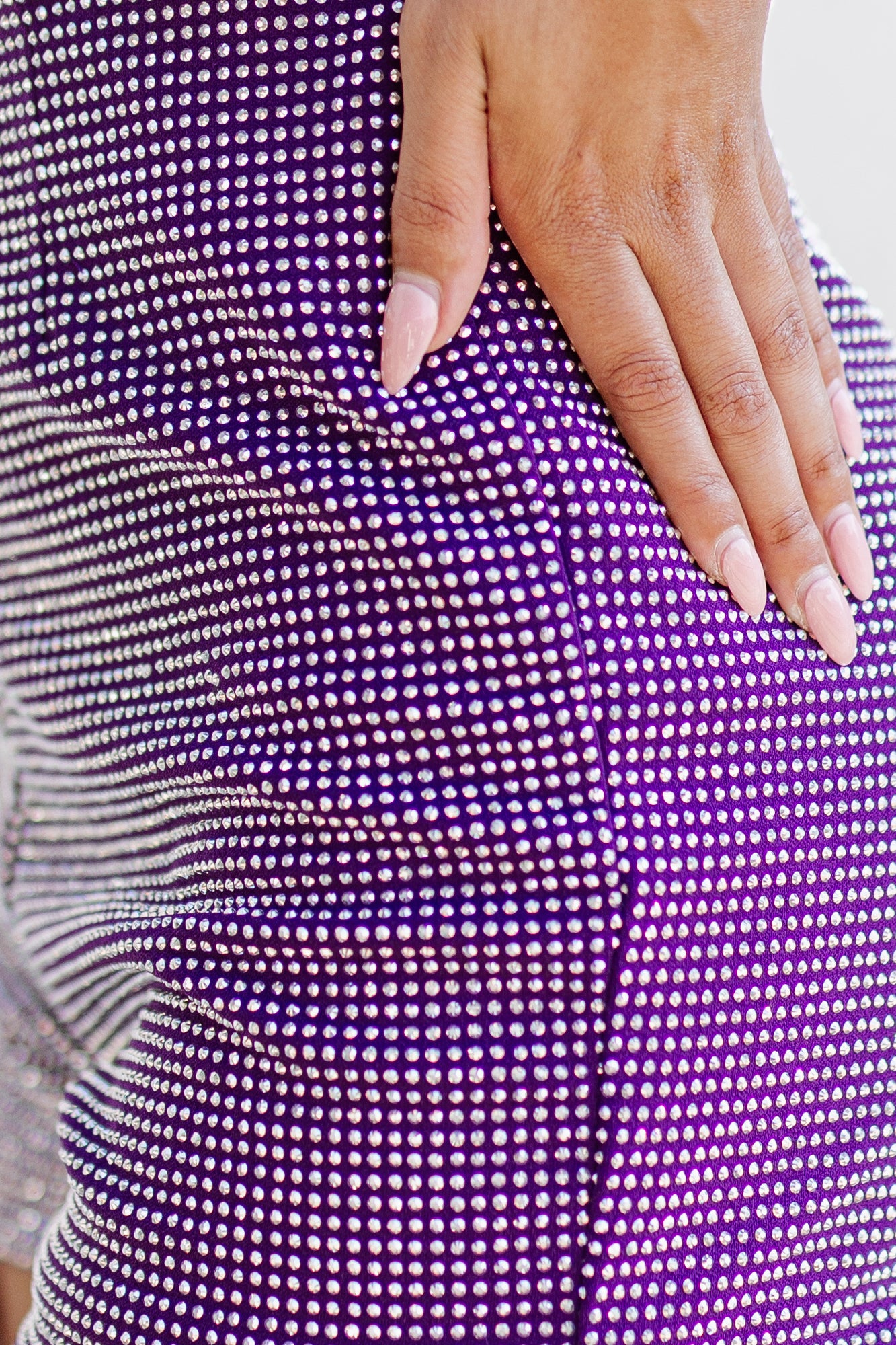 GLITZY GAMEDAY SHORTS IN PURPLE