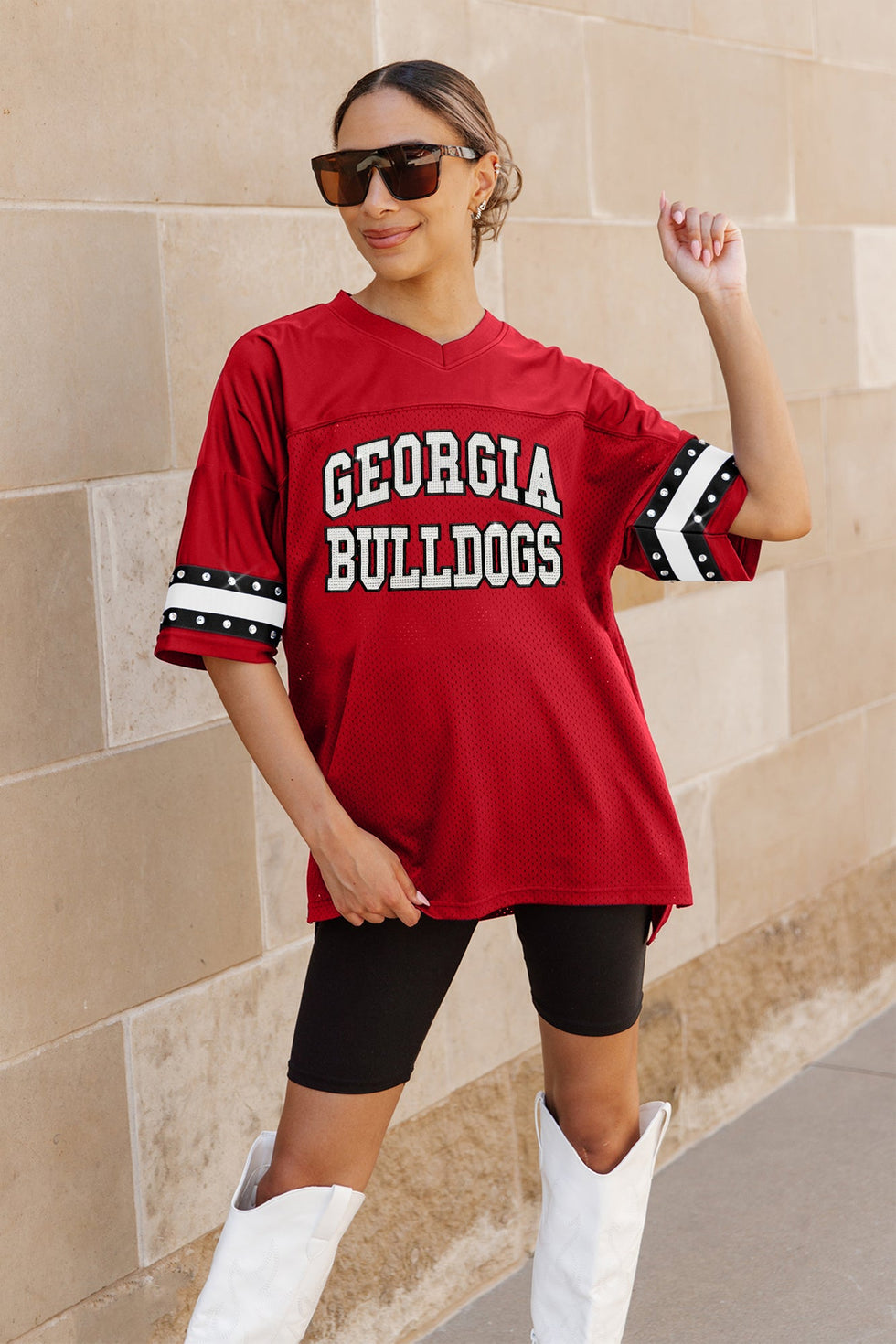 uga jersey dress Red/Black Georgia Bulldogs | Gameday Couture – Gameday Couture OB 8/US 4