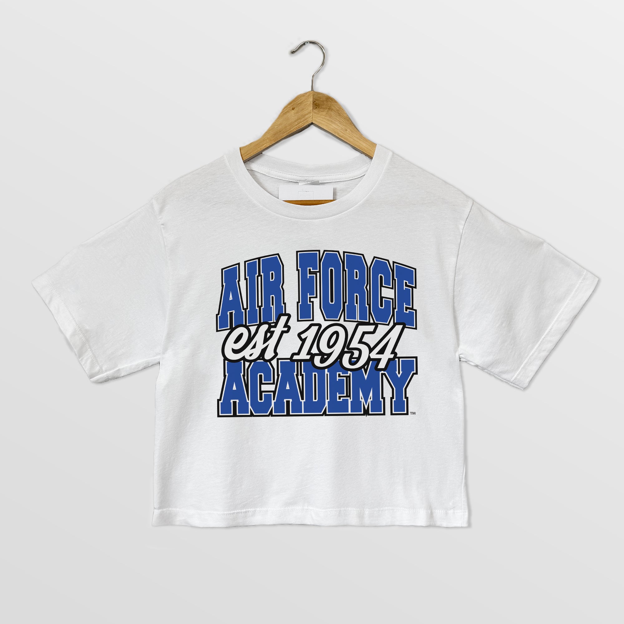 AIR FORCE FALCONS DEEP ROOTS BOXY FIT WOMEN'S CROPPED TEE