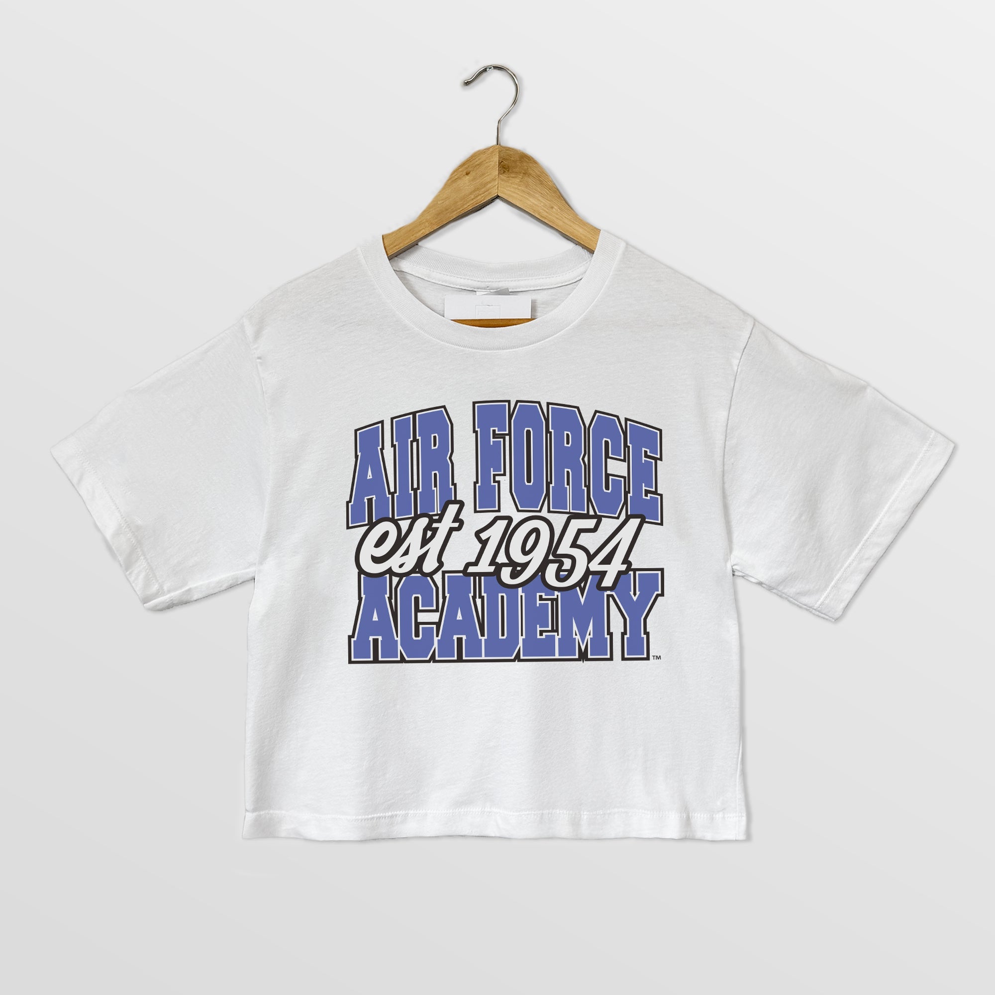 AIR FORCE FALCONS DEEP ROOTS BOXY FIT WOMEN'S CROPPED TEE