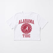 ALABAMA CRIMSON TIDE RETRO PLAY BOXY FIT CROPPED TEE