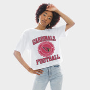 ARIZONA CARDINALS RETRO PLAY BOXY FIT CROPPED TEE