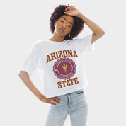 ARIZONA STATE SUN DEVILS RETRO PLAY BOXY FIT CROPPED TEE