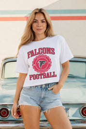 ATLANTA FALCONS RETRO PLAY BOXY FIT CROPPED TEE