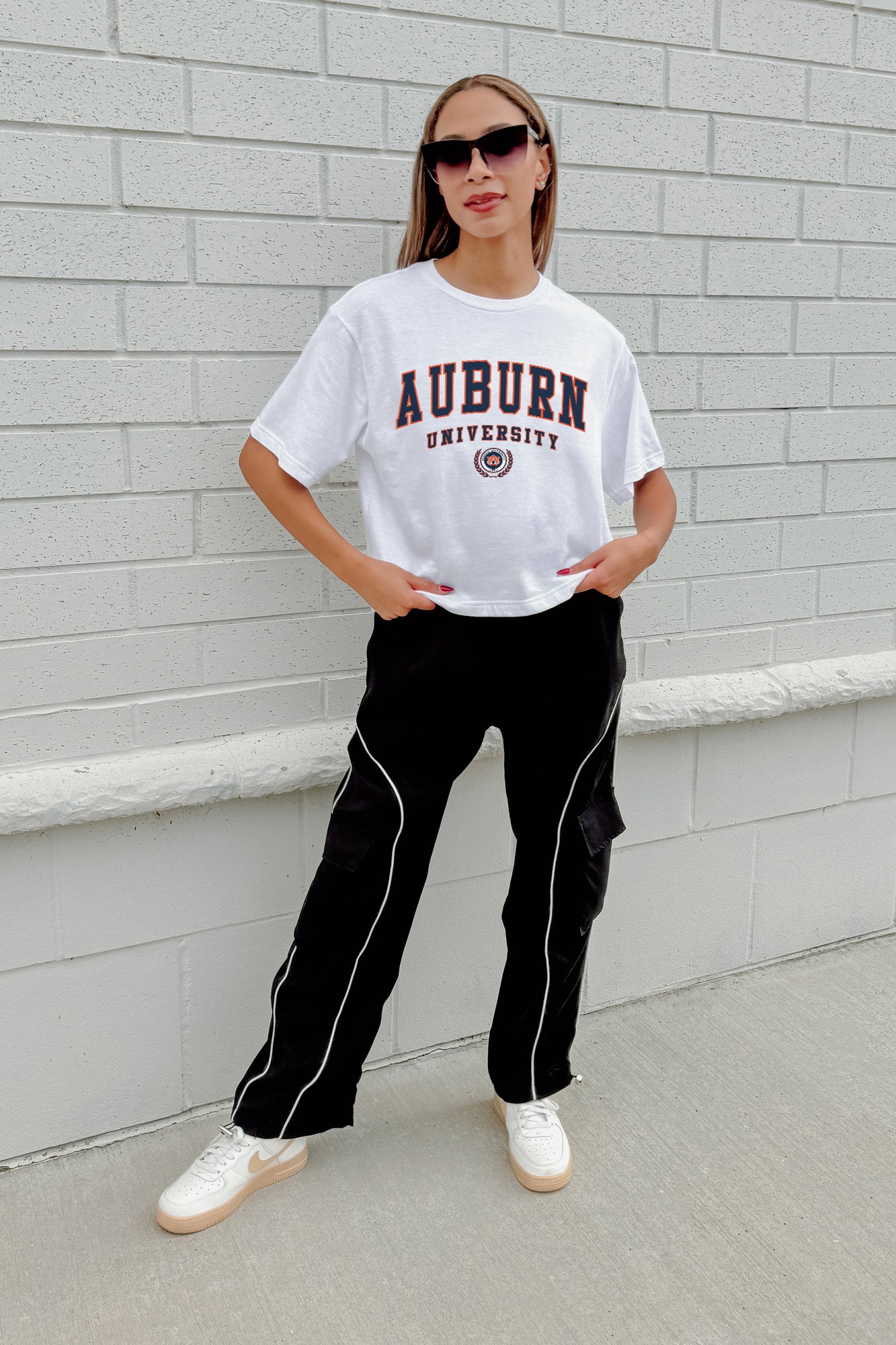 AUBURN TIGERS Victory Wear Boxy-Fit Crop Tee By Madi Prewett Troutt