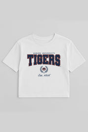 AUBURN TIGERS EASY WIN BOXY FIT CROP TEE