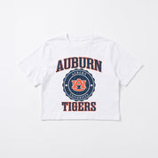 AUBURN TIGERS RETRO PLAY BOXY FIT CROPPED TEE