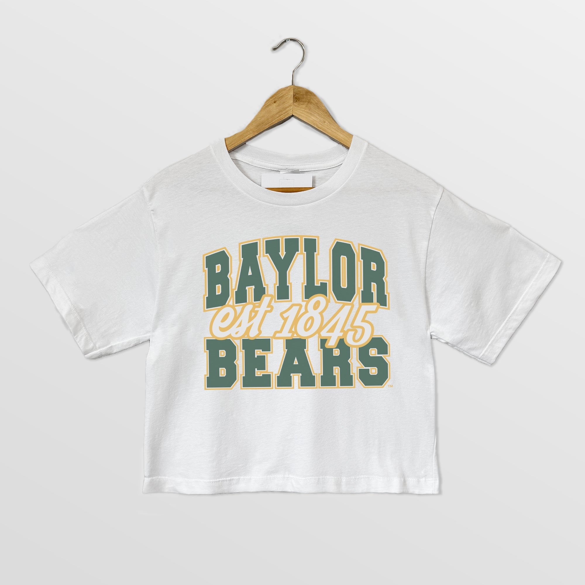 BAYLOR BEARS DEEP ROOTS BOXY FIT WOMEN'S CROPPED TEE