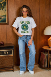 BAYLOR BEARS RETRO PLAY BOXY FIT CROPPED TEE