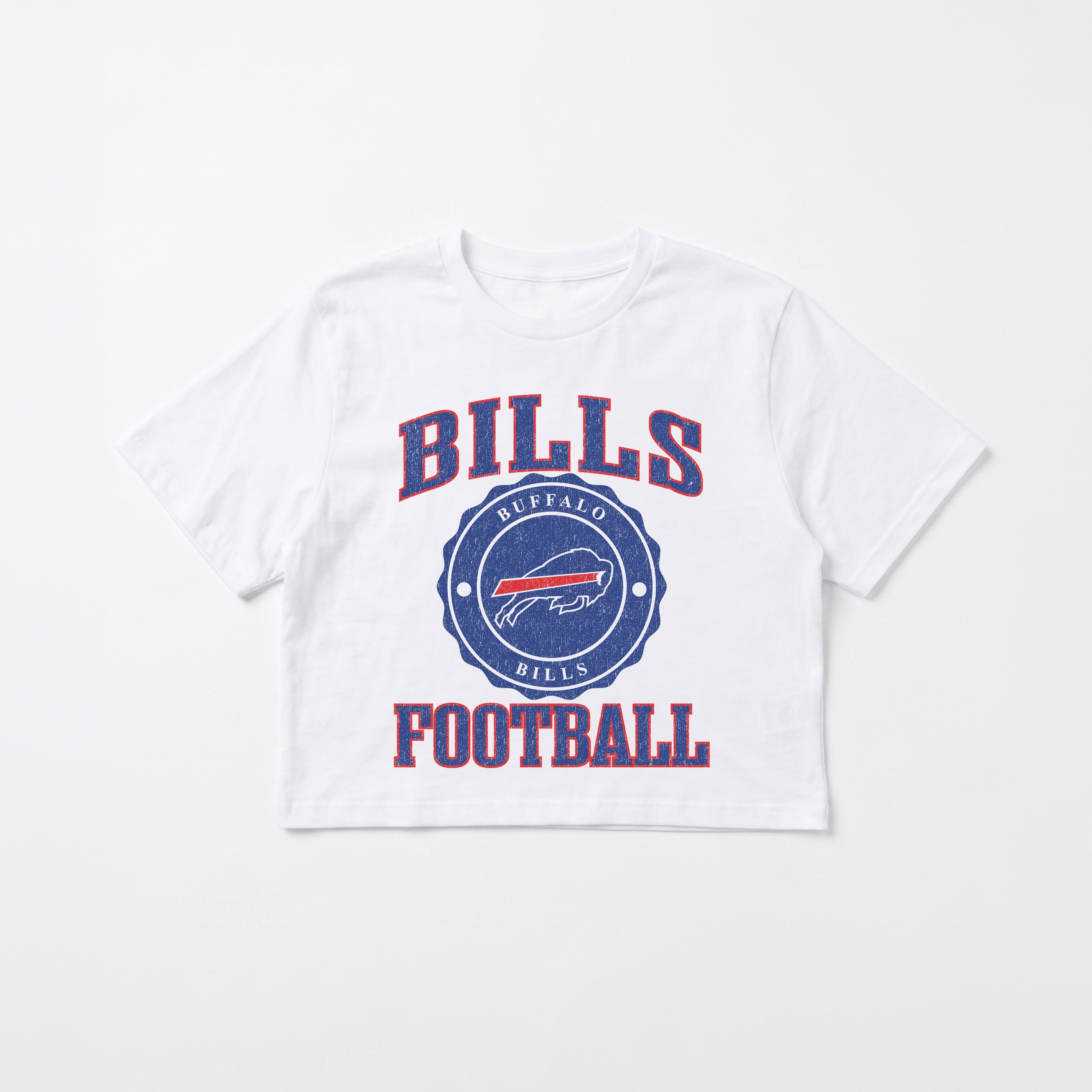BUFFALO BILLS RETRO PLAY BOXY FIT CROPPED TEE