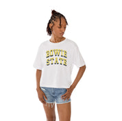 BOWIE STATE BULLDOGS Claim To Fame Boxy-Fit Crop Tee