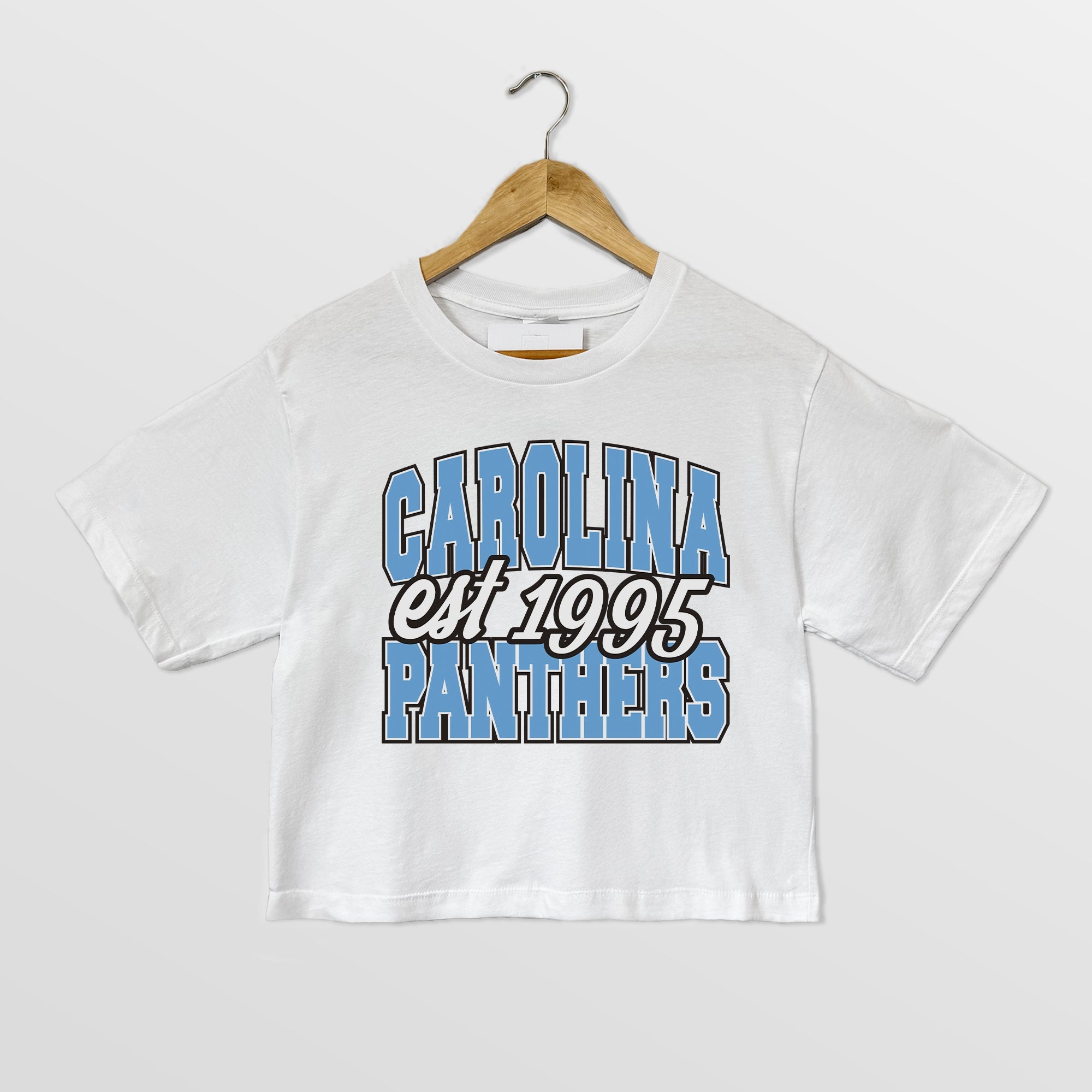 CAROLINA PANTHERS DEEP ROOTS BOXY FIT CROPPED TEE
